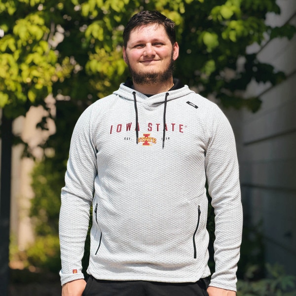 UNRL I-State Gray Elevation Hooded Sweatshirt